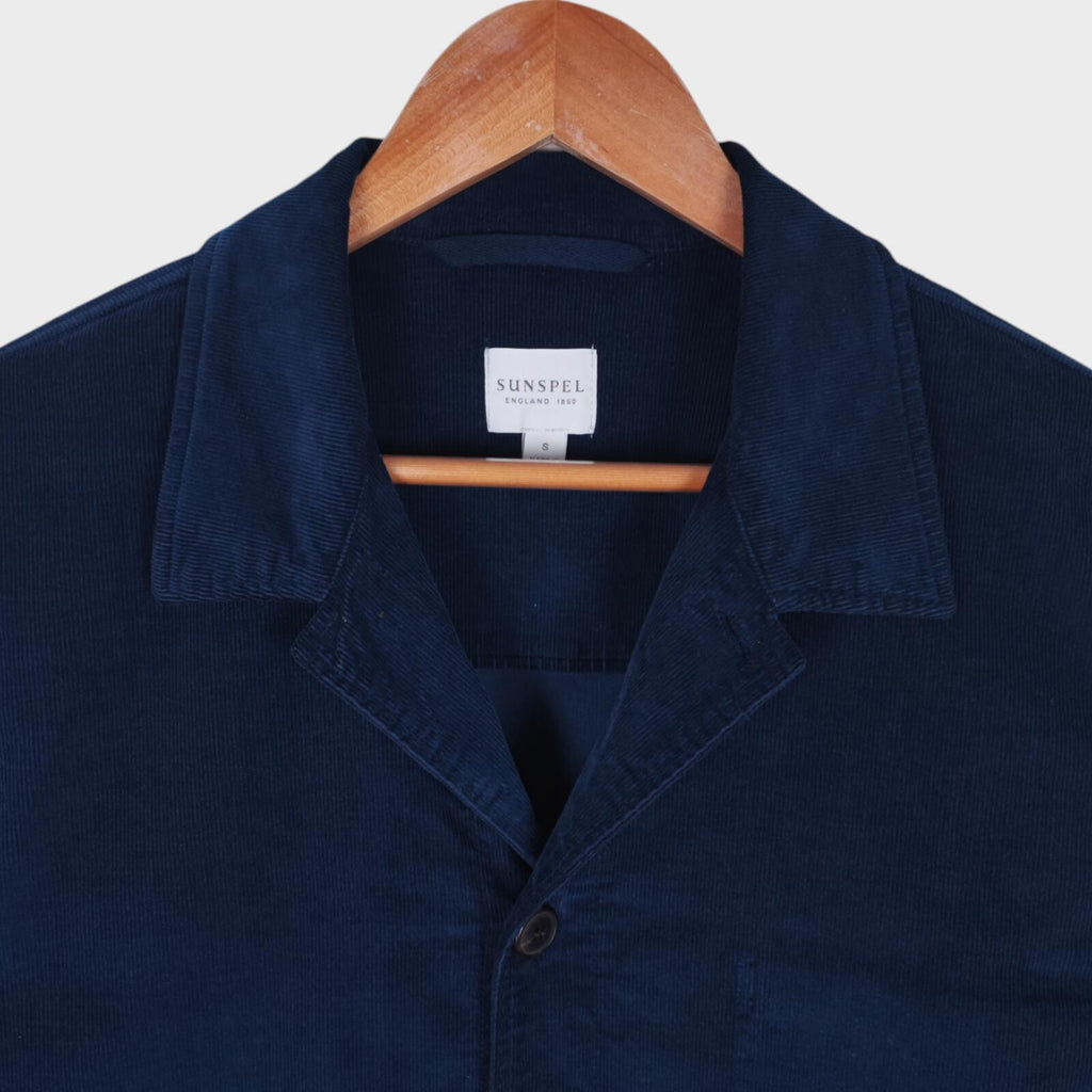 SUNSPEL Men's Blue Corduroy Chore Jacket