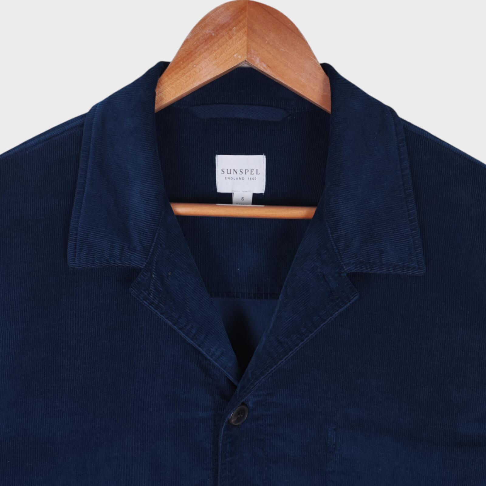 SUNSPEL Men's Blue Corduroy Chore Jacket