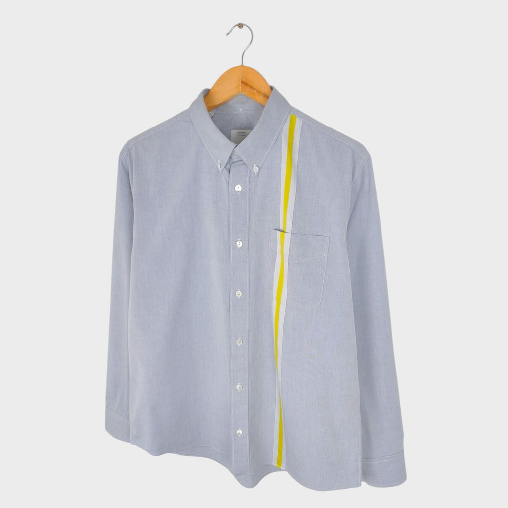 VISVIM Men's Light Blue Made in Japan Le Mans B.D. Shirt