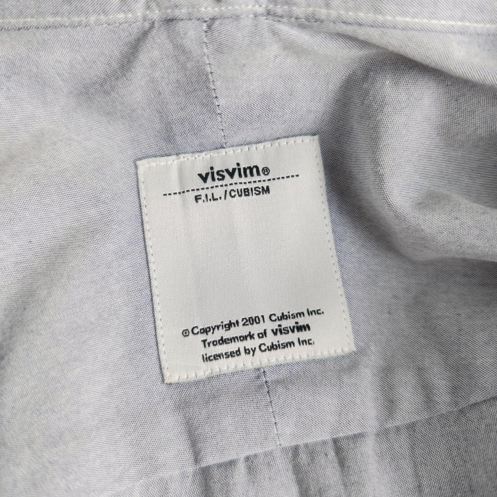 VISVIM Men's Light Blue Made in Japan Le Mans B.D. Shirt