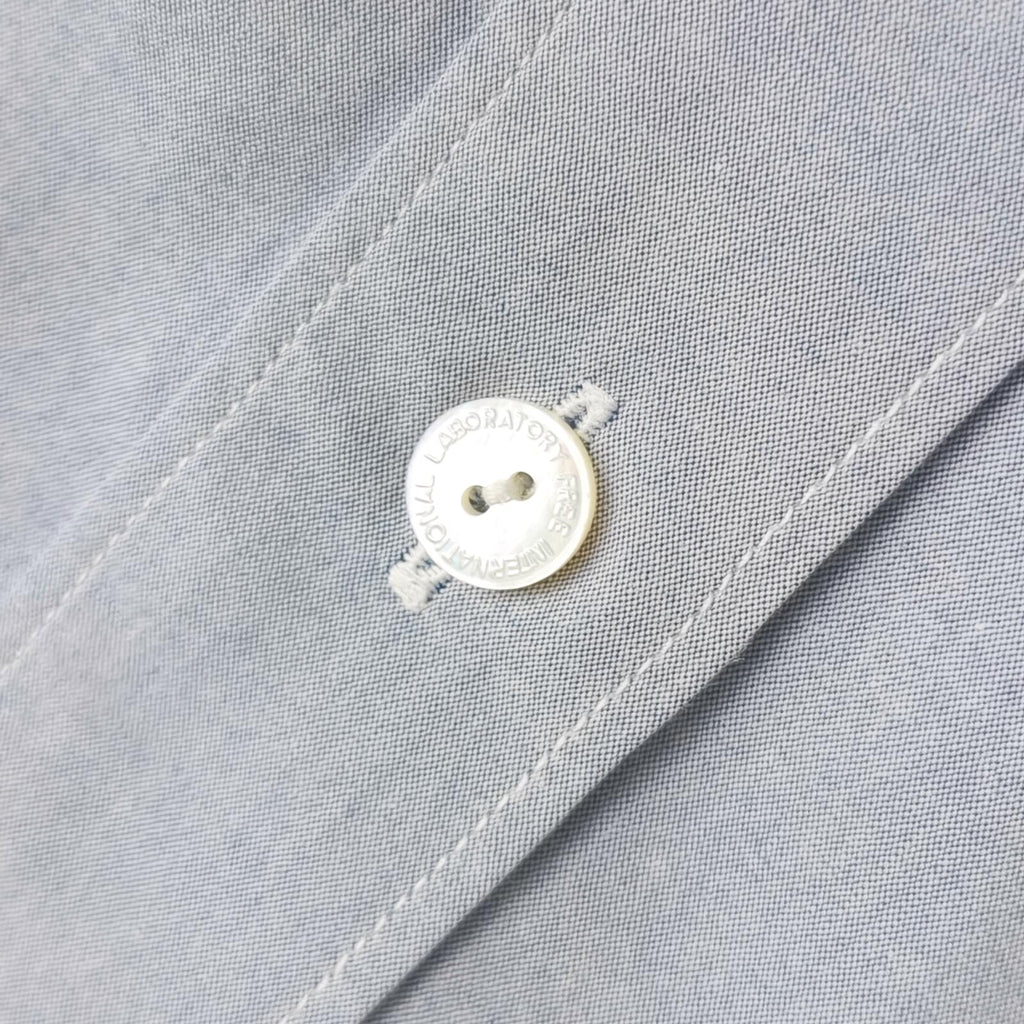 VISVIM Men's Light Blue Made in Japan Le Mans B.D. Shirt