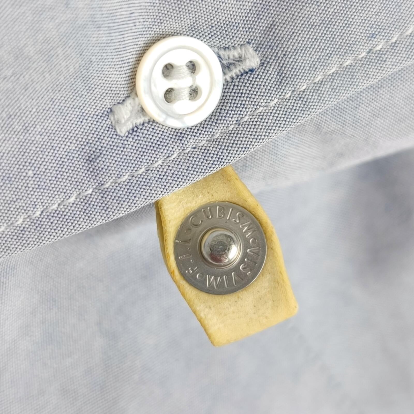VISVIM Men's Light Blue Made in Japan Le Mans B.D. Shirt