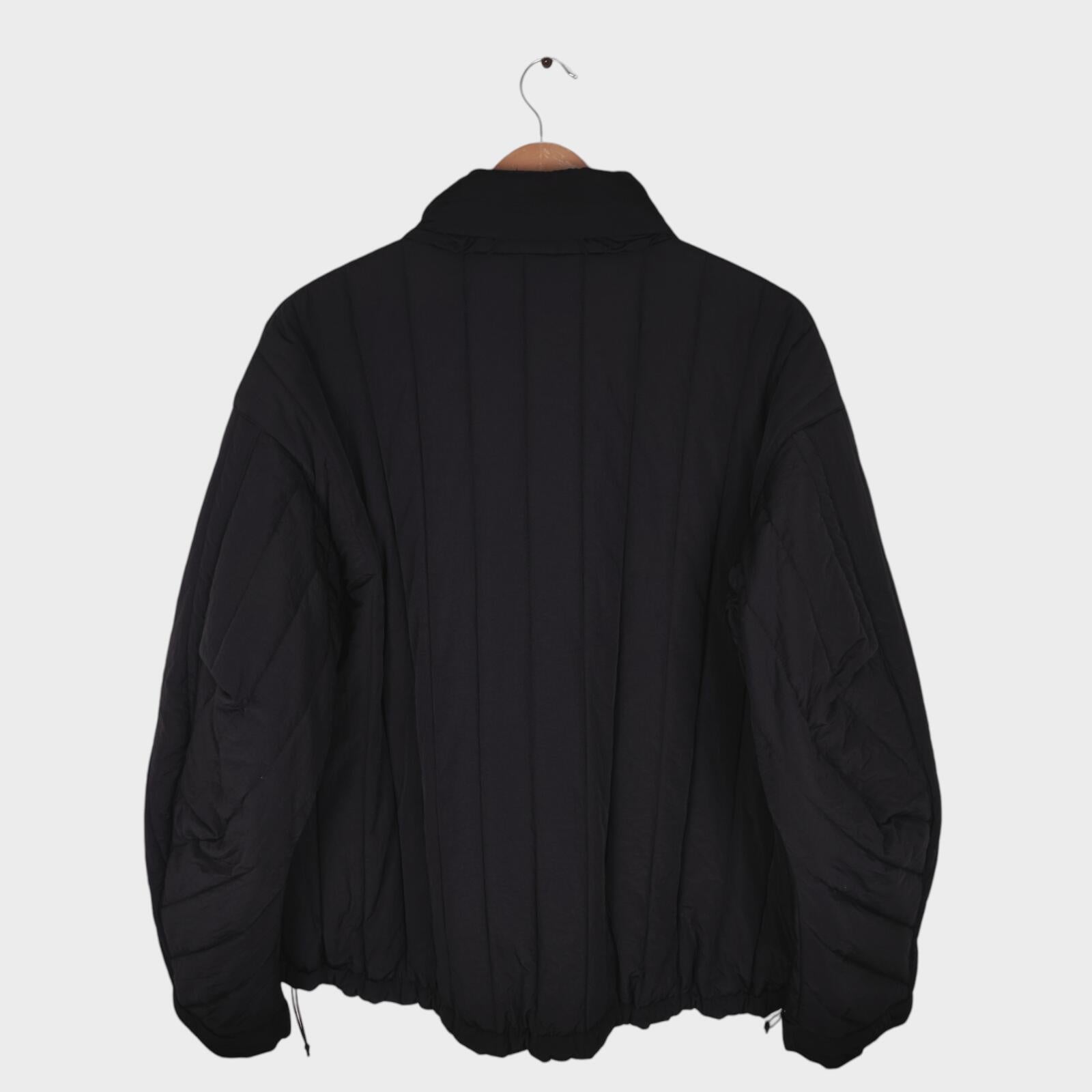 UNIFORM BRIDGE Men's Black M65 Quilted Liner Parka Jacket