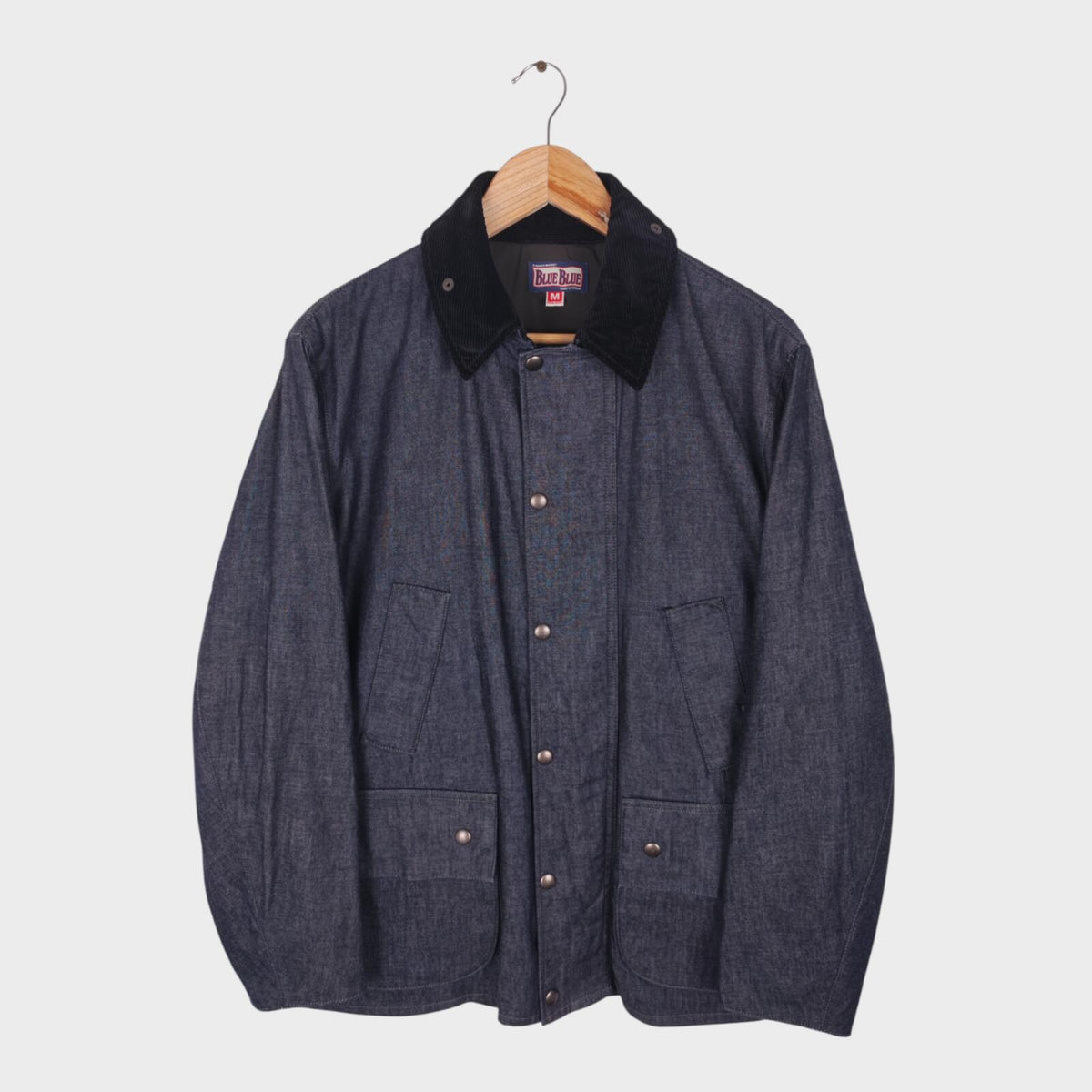 BLUE BLUE JAPAN Men's Made in Japan Blue Denim Bedale Jacket
