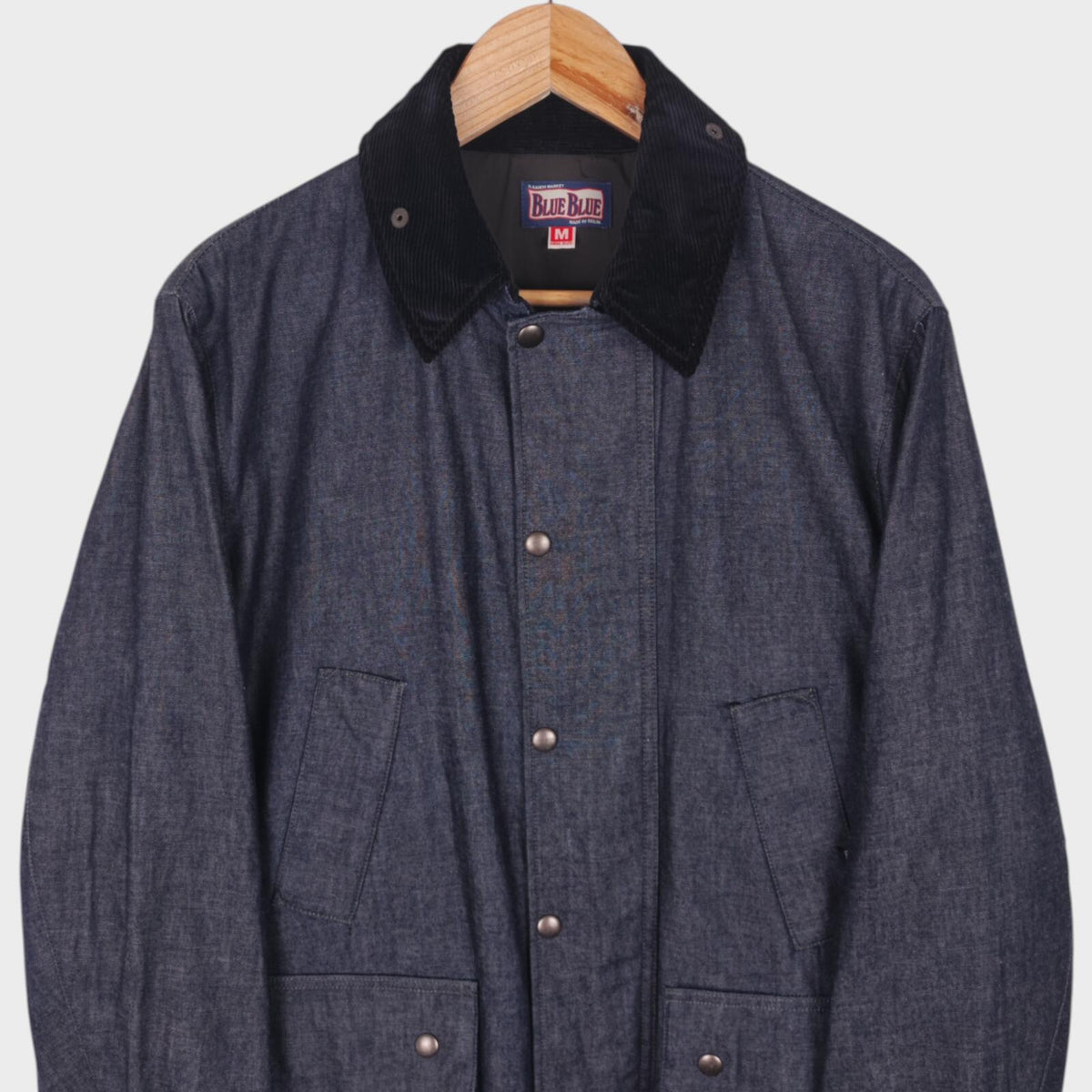 BLUE BLUE JAPAN Men's Made in Japan Blue Denim Bedale Jacket