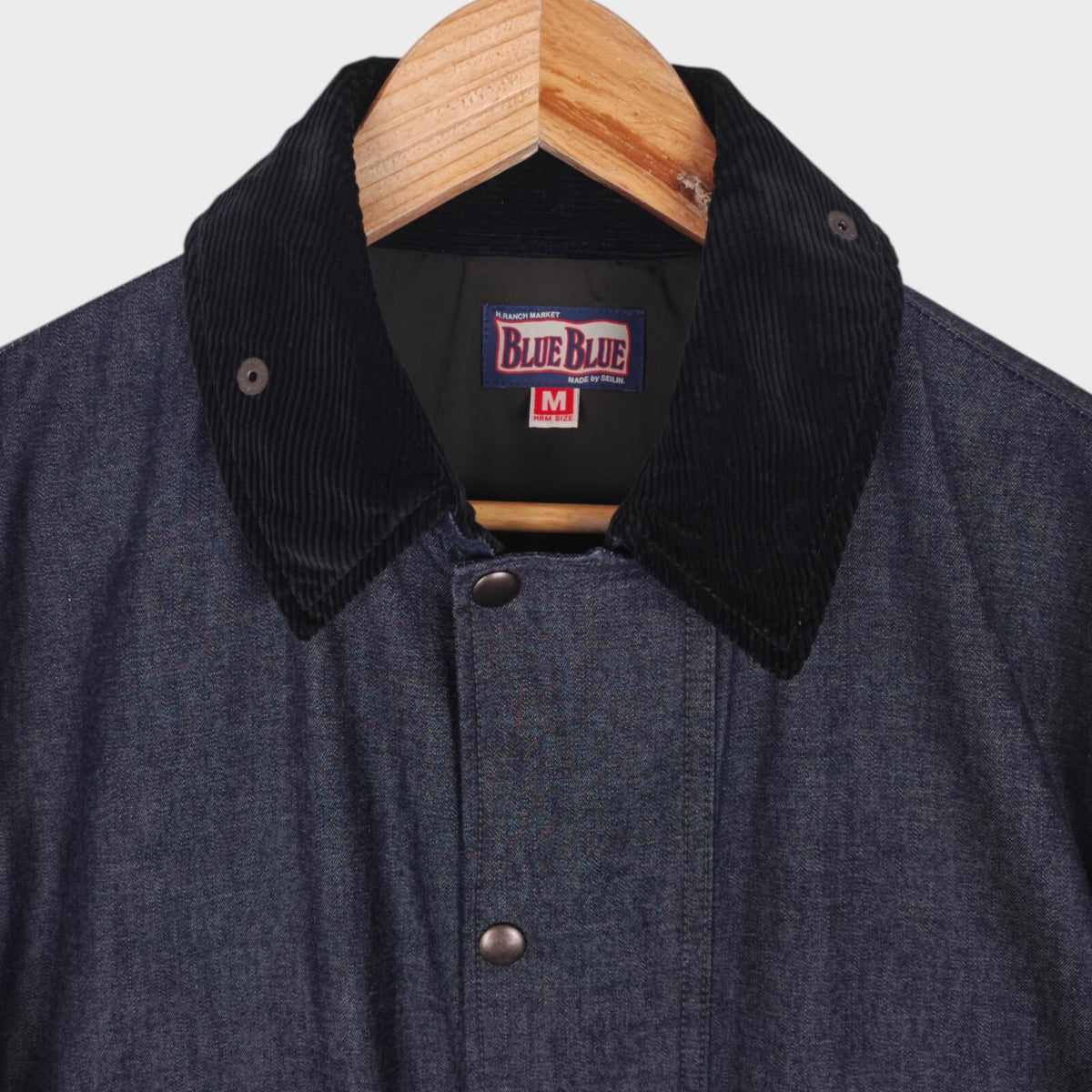 BLUE BLUE JAPAN Men's Made in Japan Blue Denim Bedale Jacket