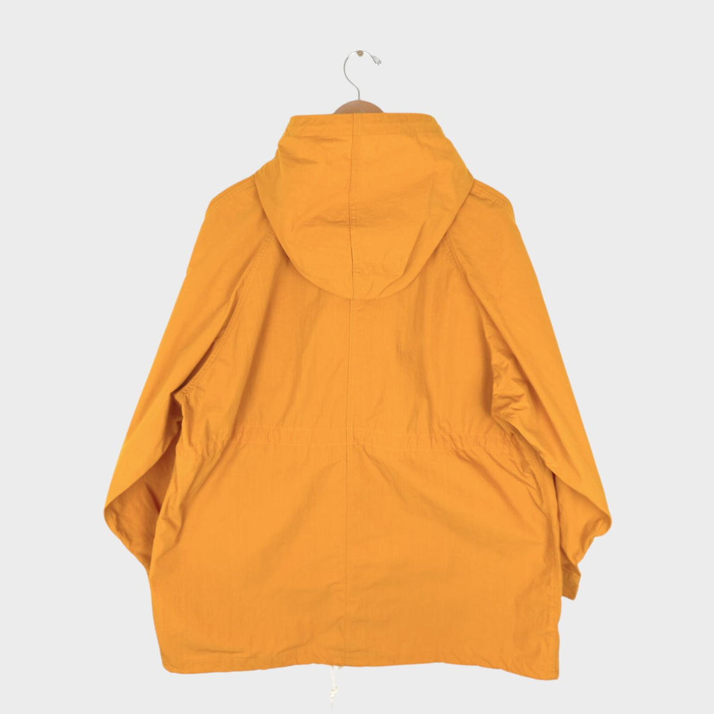 H.UNIT Men's Made in Japan Orange Nylon Combat Mountain Parka Jacket