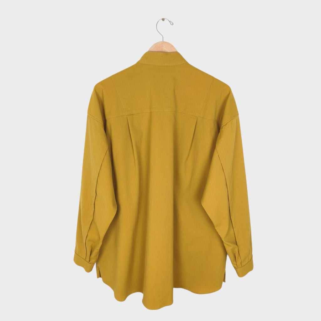 A+ TOKYO Men's Yellow Made in Japan Multi Pocket Utility Overshirt Jacket
