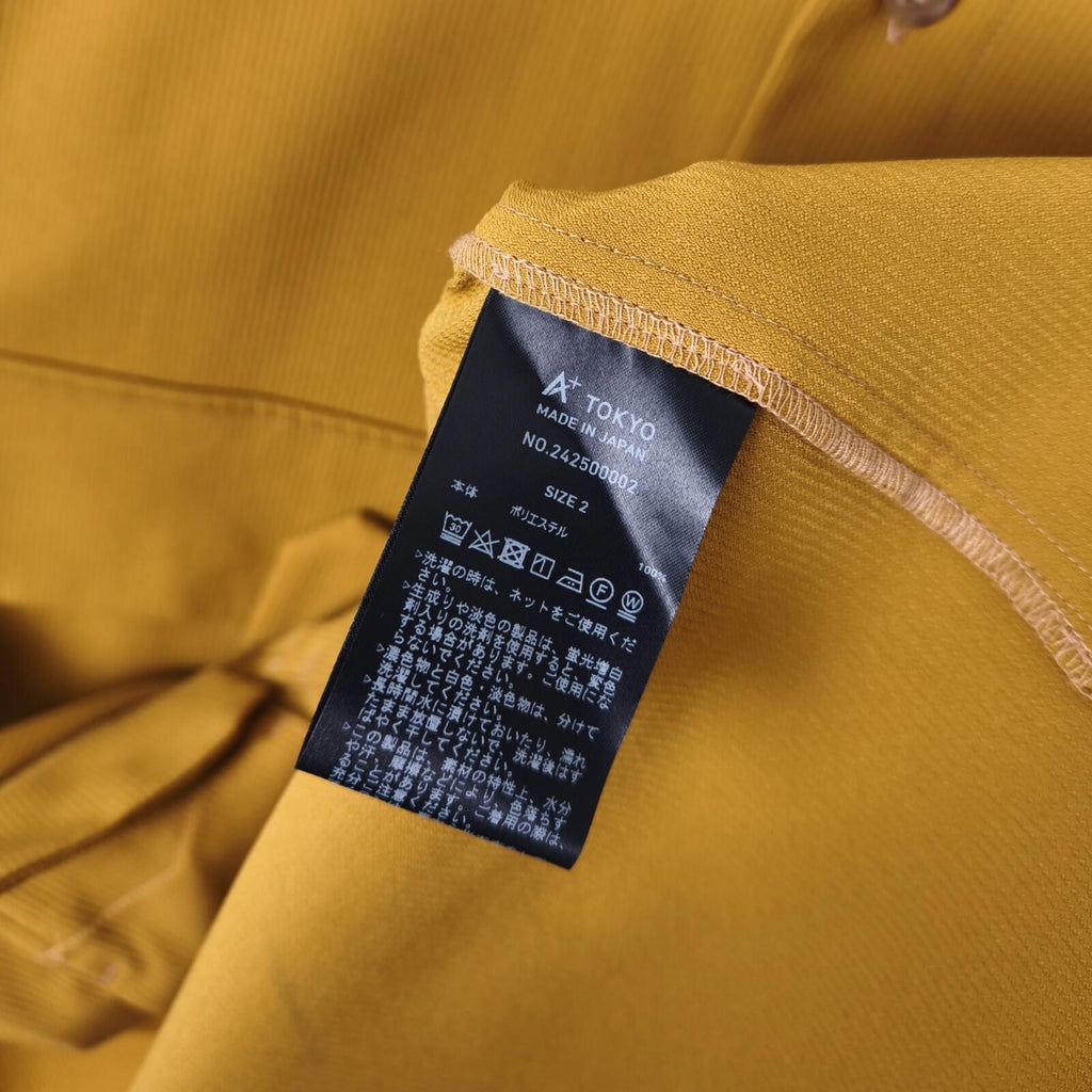 A+ TOKYO Men's Yellow Made in Japan Multi Pocket Utility Overshirt Jacket