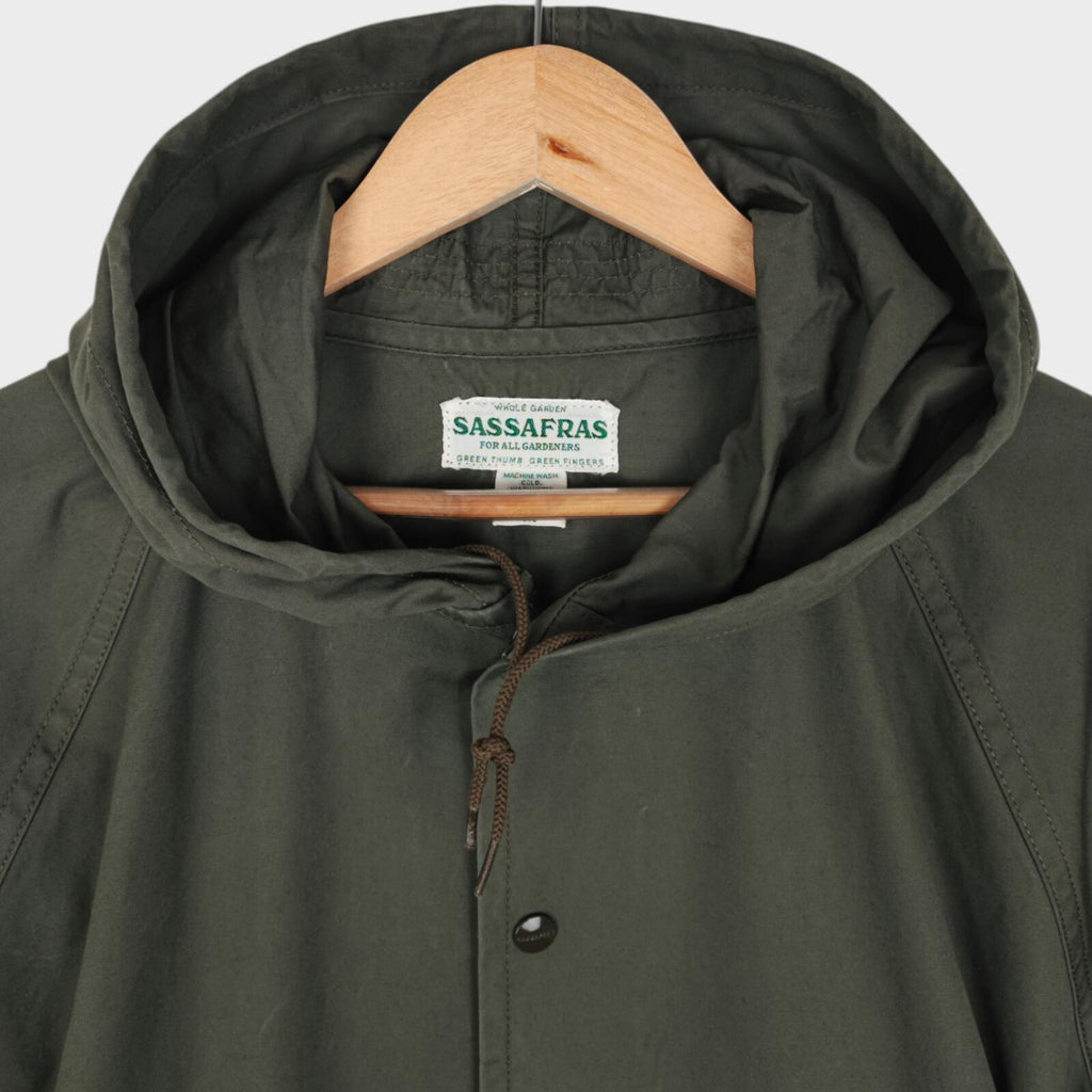 SASSAFRAS Men's Made in Japan Green 100% Cotton Bud Breaker Jacket
