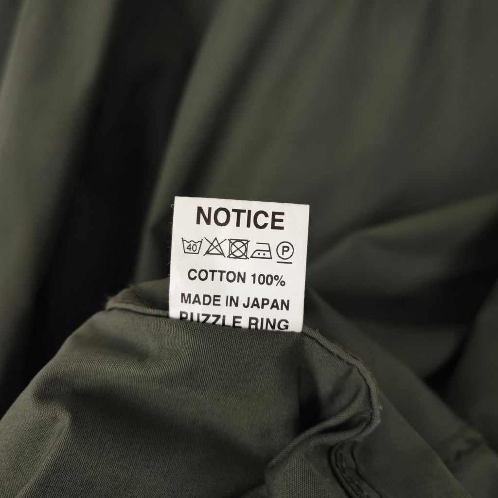 SASSAFRAS Men's Made in Japan Green 100% Cotton Bud Breaker Jacket