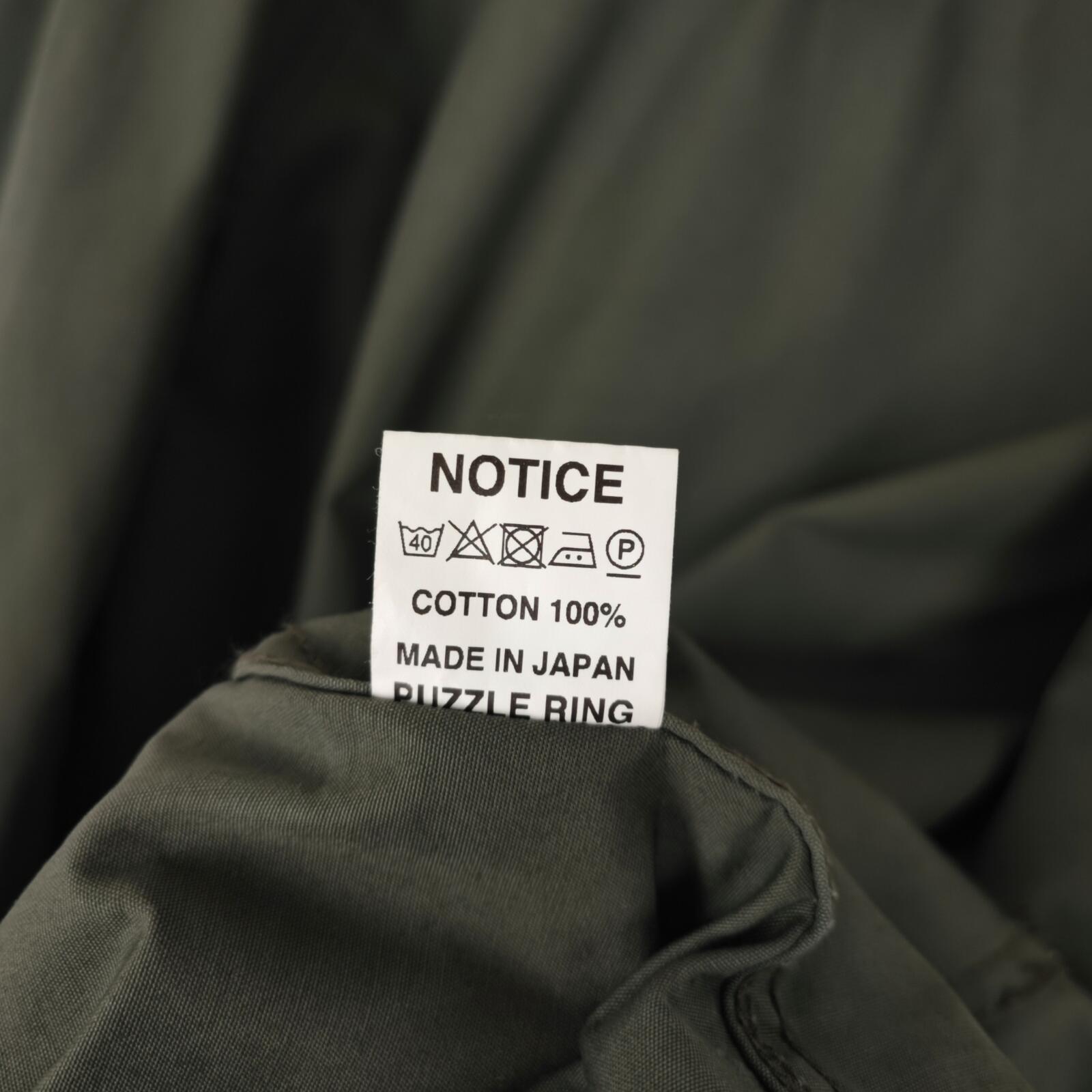 SASSAFRAS Men's Made in Japan Green 100% Cotton Bud Breaker Jacket