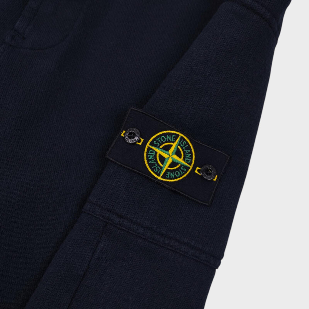 STONE ISLAND Men's Navy Blue Compass Badge Sweat Shorts