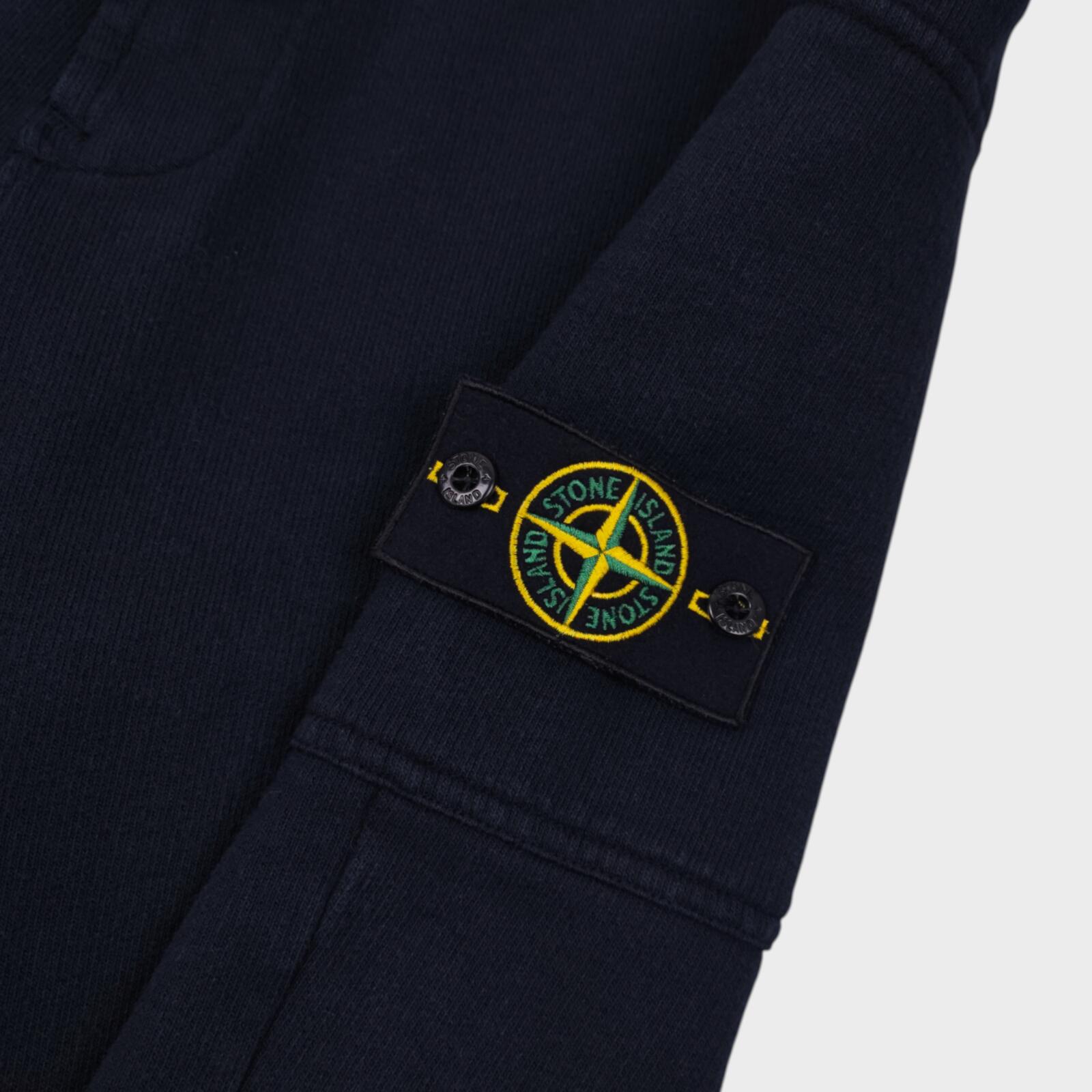 STONE ISLAND Men's Navy Blue Compass Badge Sweat Shorts