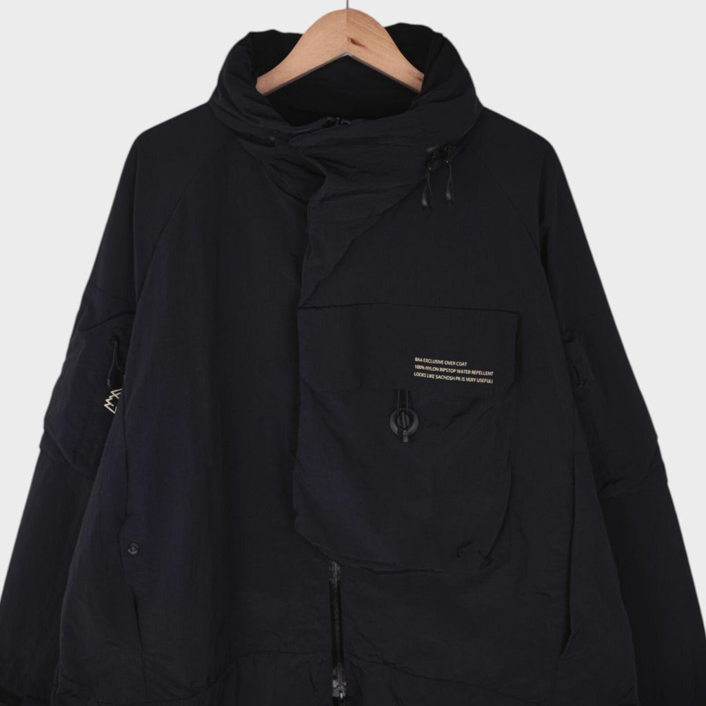 CMF COMFY OUTDOOR GARMENT Men's Black Over Poncho Parka Jacket
