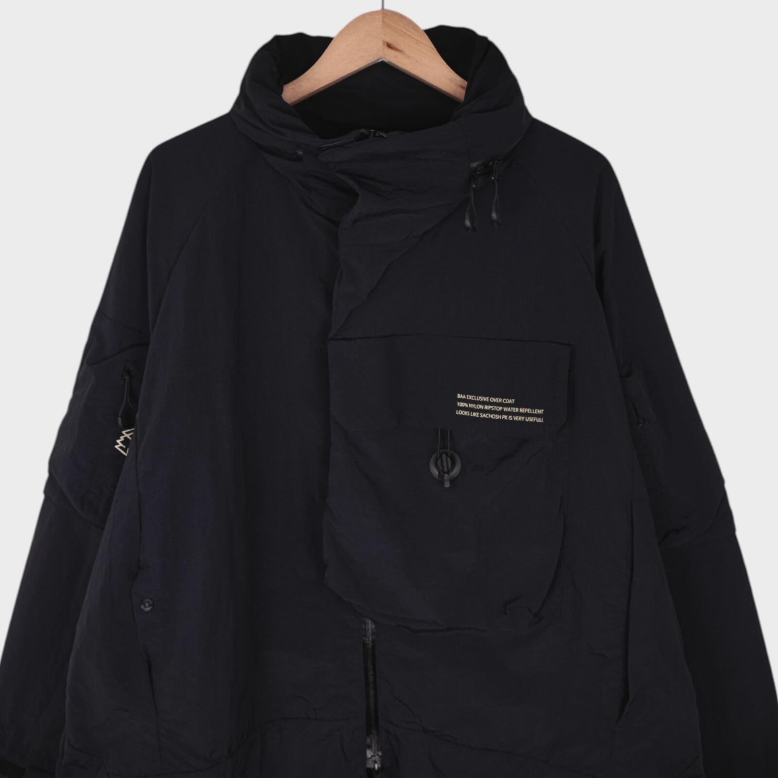 CMF COMFY OUTDOOR GARMENT Men's Black Over Poncho Parka Jacket