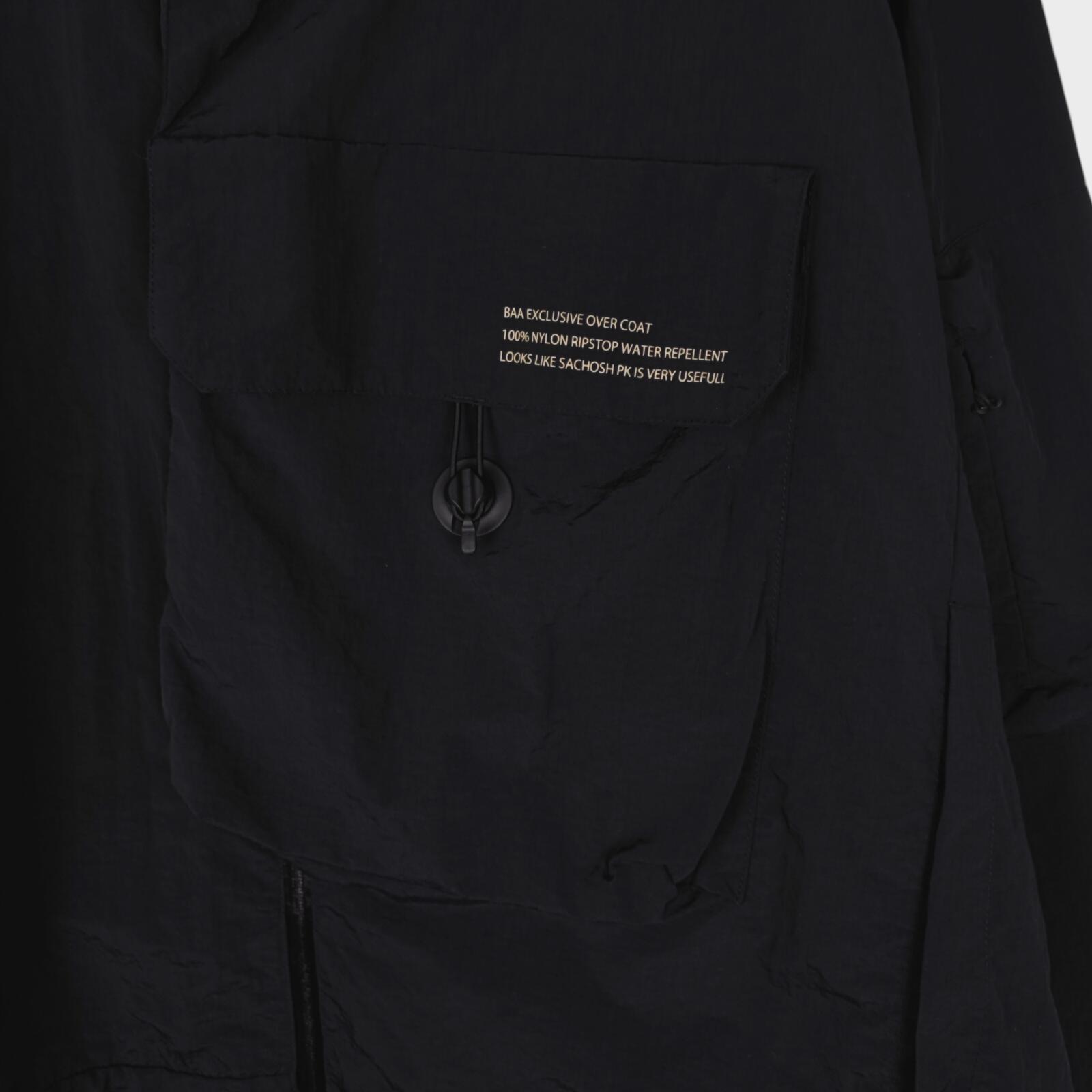 CMF COMFY OUTDOOR GARMENT Men's Black Over Poncho Parka Jacket
