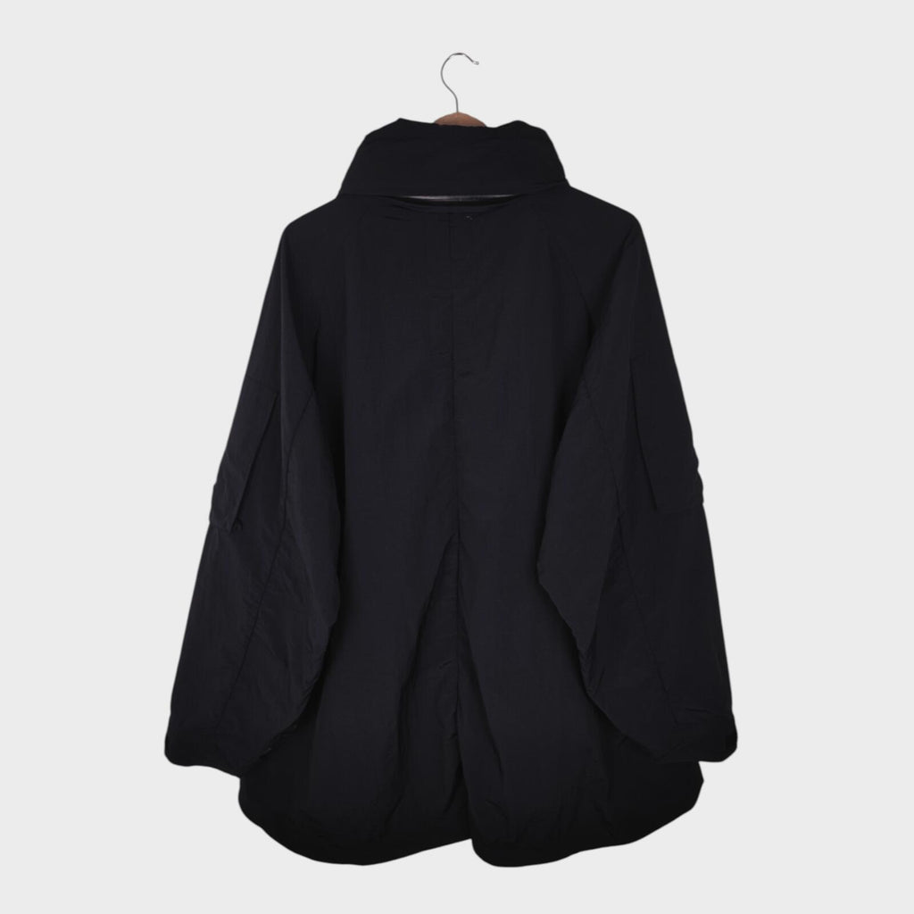 CMF COMFY OUTDOOR GARMENT Men's Black Over Poncho Parka Jacket