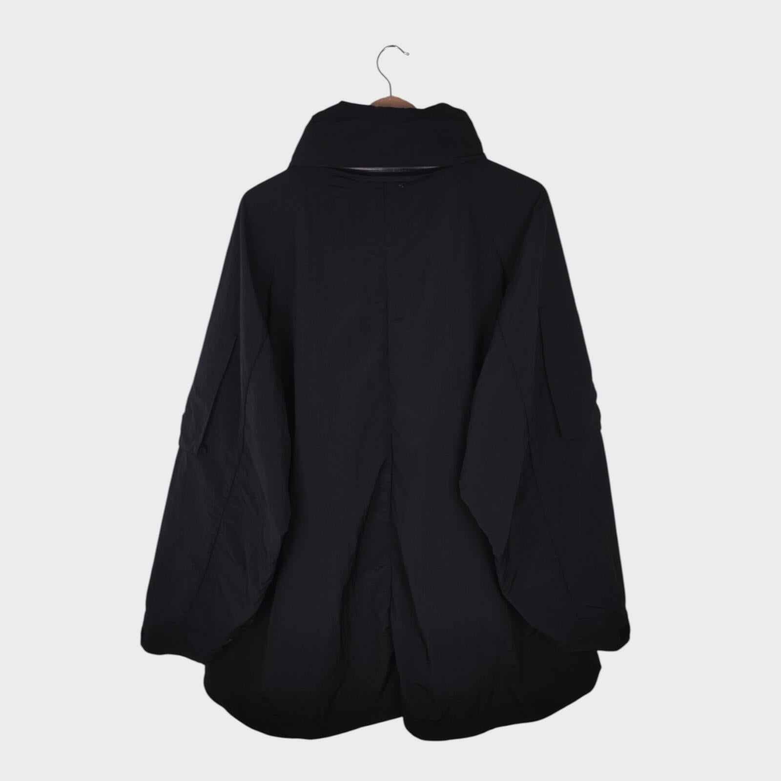 CMF COMFY OUTDOOR GARMENT Men's Black Over Poncho Parka Jacket
