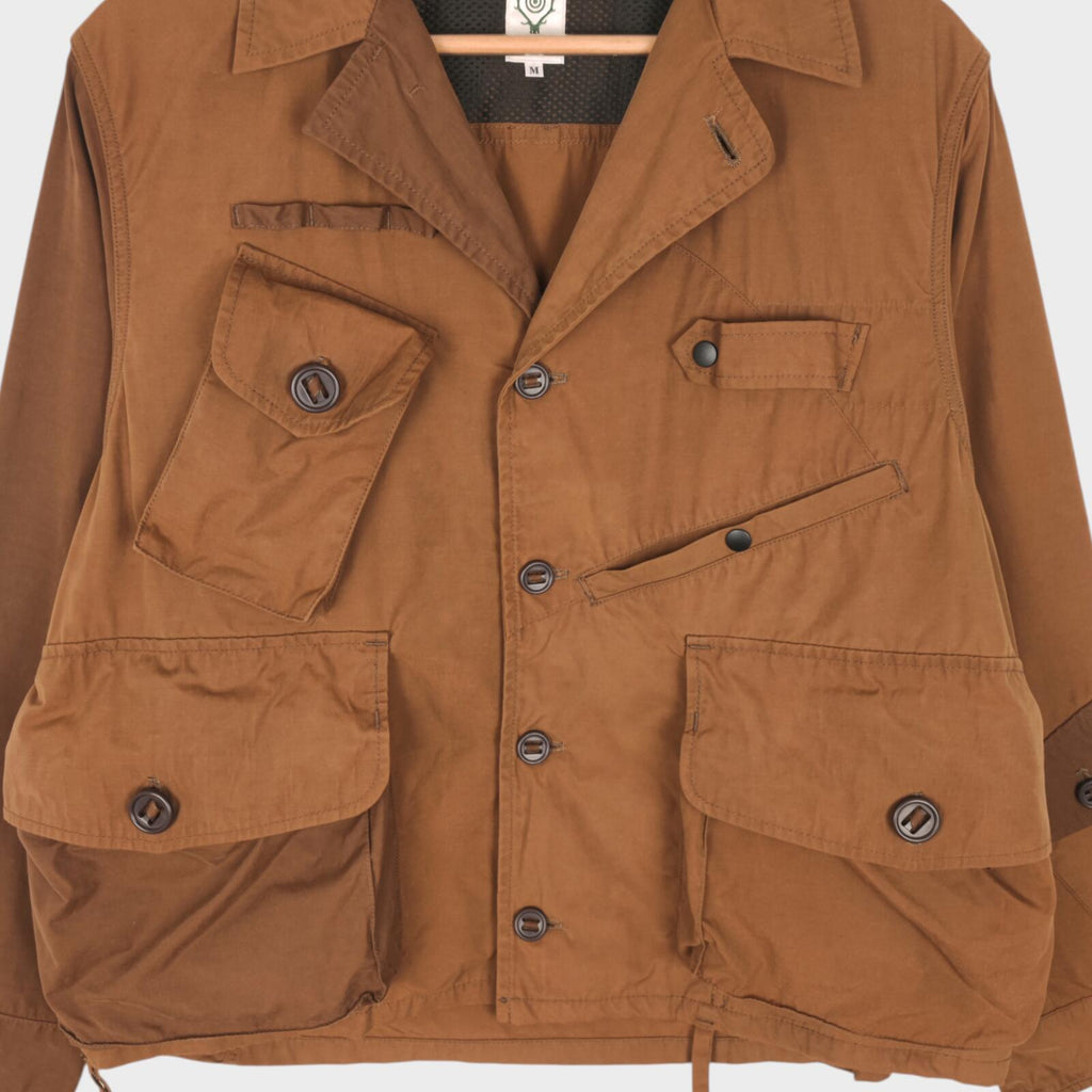 SOUTH2 WEST8 Men's Made in Japan Brown Tenkara Fishing Jacket