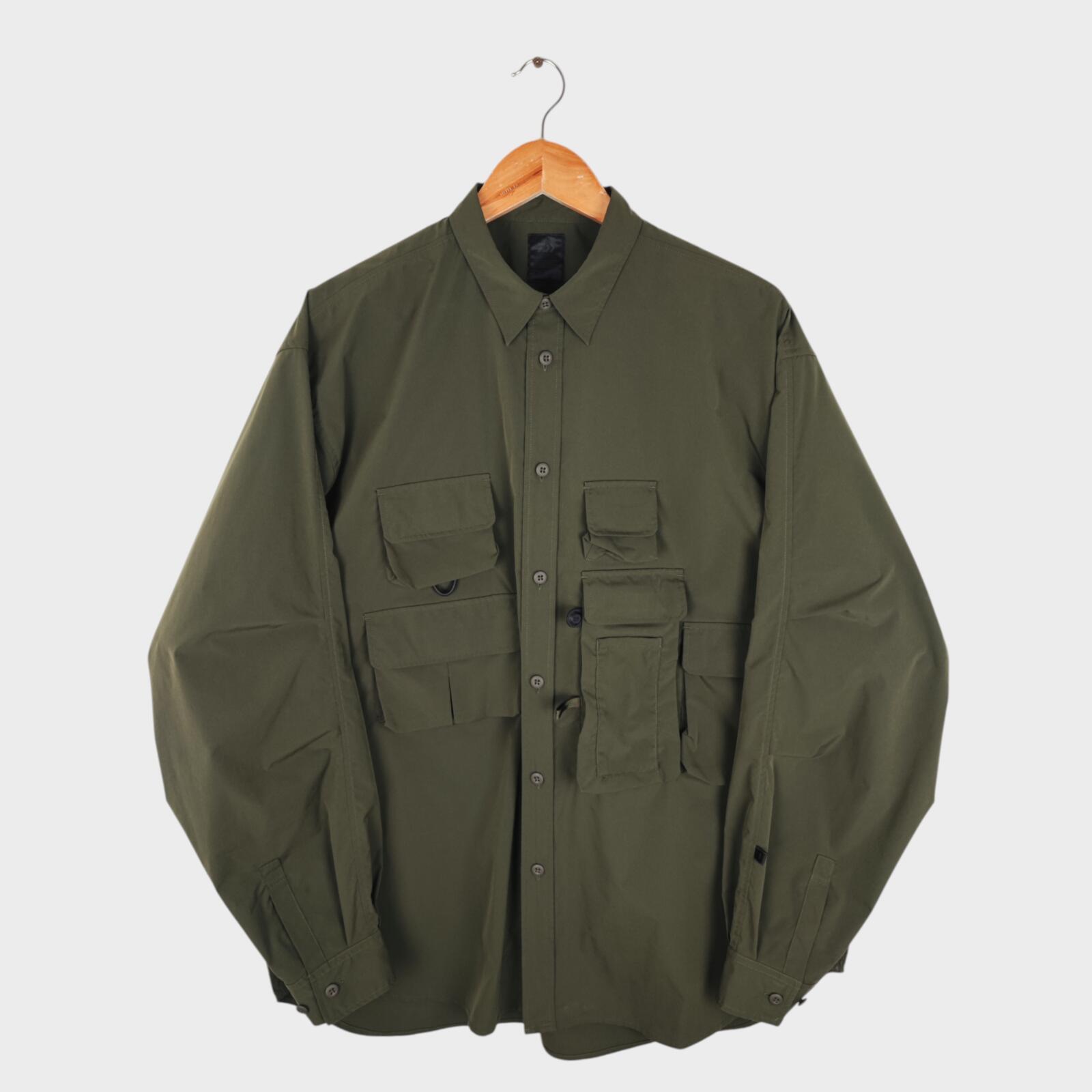 DAIWA PIER39 Men's Olive Green Tech Fishing Angler's Overshirt