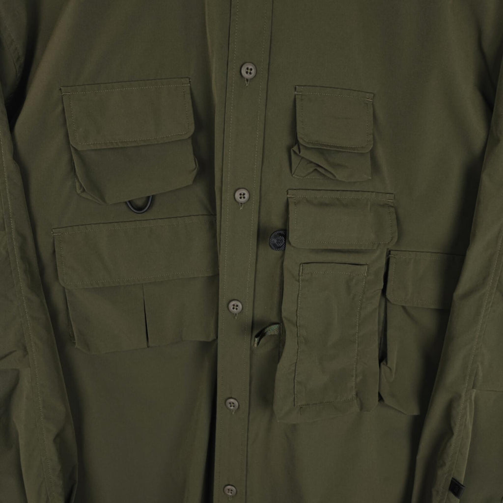 DAIWA PIER39 Men's Olive Green Tech Fishing Angler's Overshirt