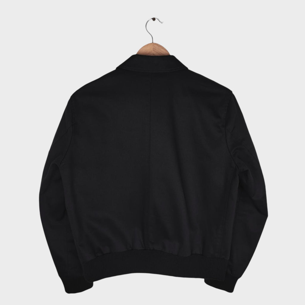 MHL MARGARET HOWELL Men's Black Cropped Cotton Twill Bomber Jacket
