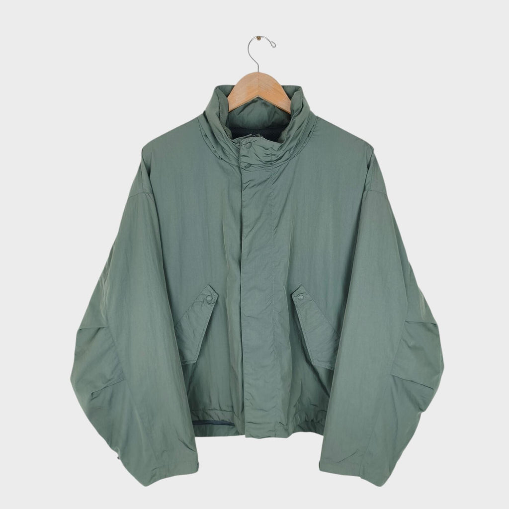 UNIFORM BRIDGE Men's Green Boxy Fit Parka Jacket
