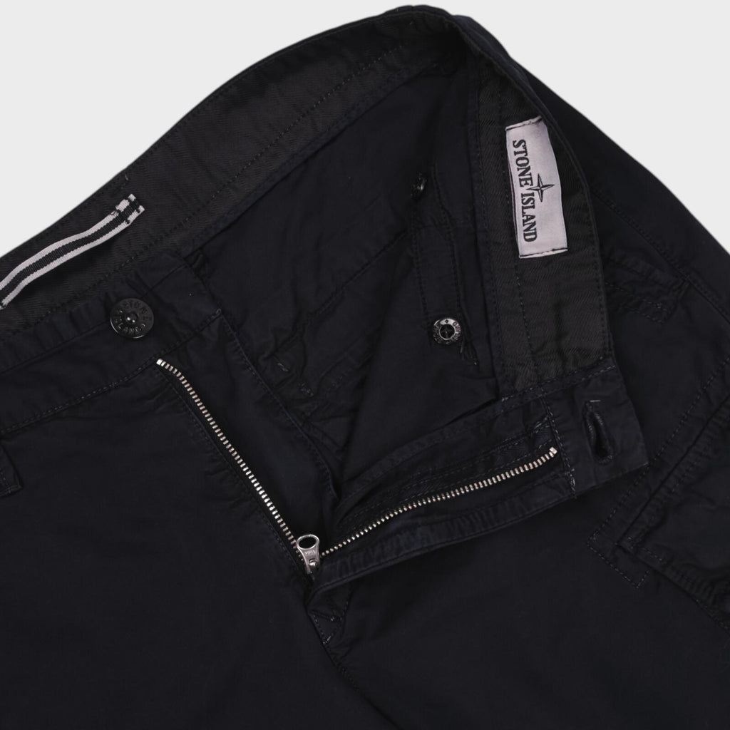 STONE ISLAND Men's Black Garment Dyed Type SL Cargo Shorts