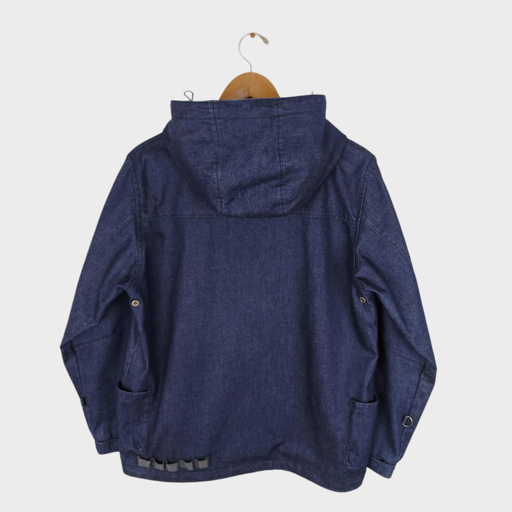 GRN OUTDOOR Japan Men's Blue Denim Hiasobi Camper Parka Jacket