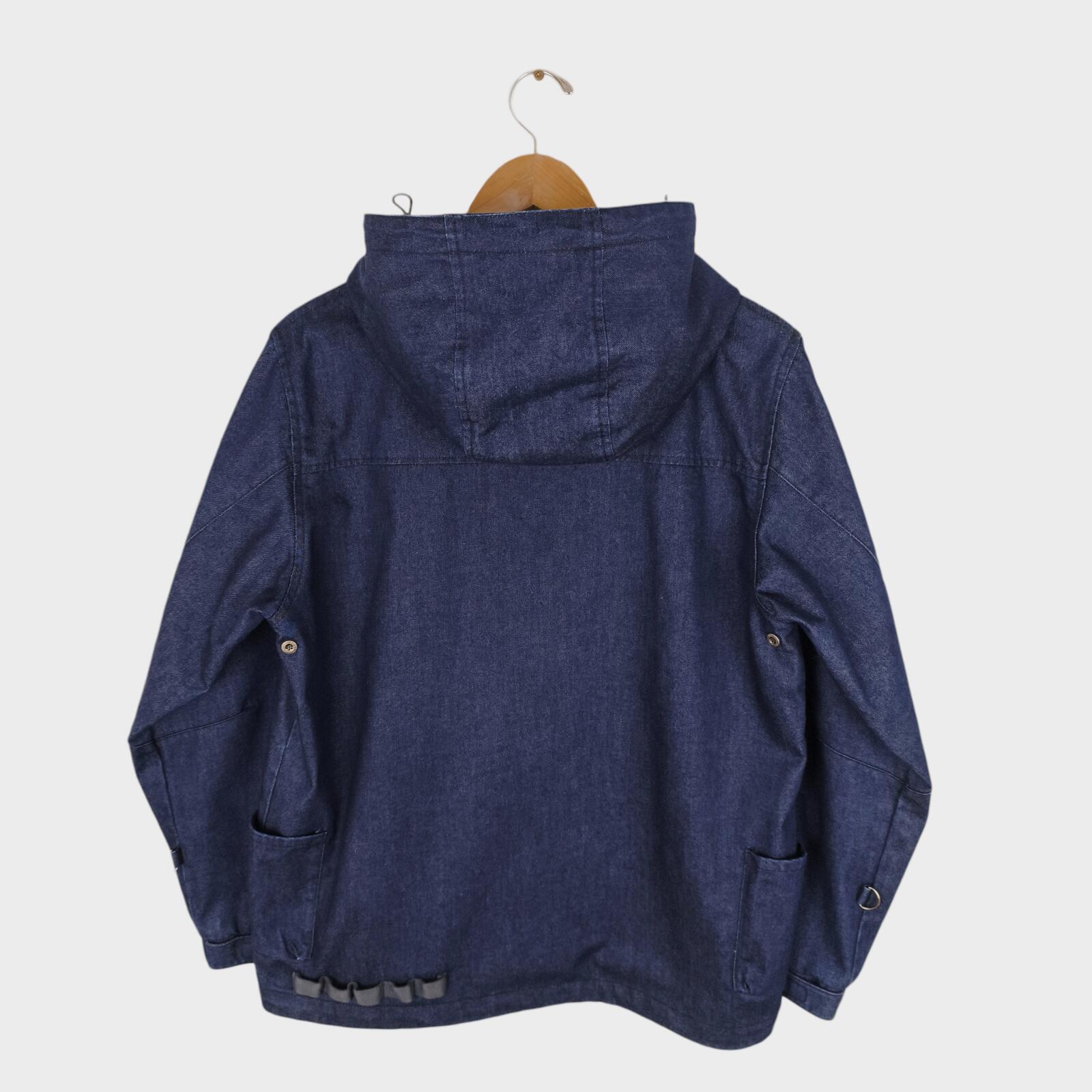 GRN OUTDOOR Japan Men's Blue Denim Hiasobi Camper Parka Jacket