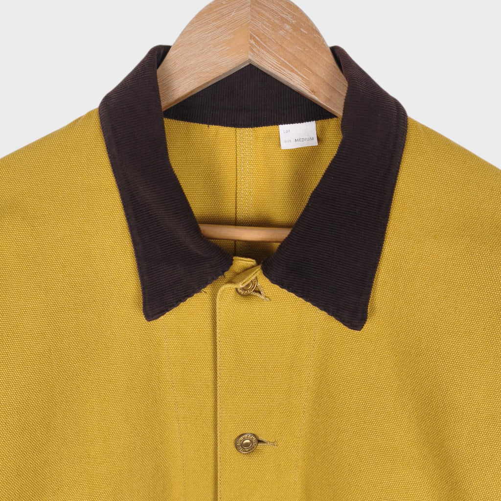 EDWIN Overworks Factory Men's Yellow Duck Cotton Oversized Fit Chore Jacket