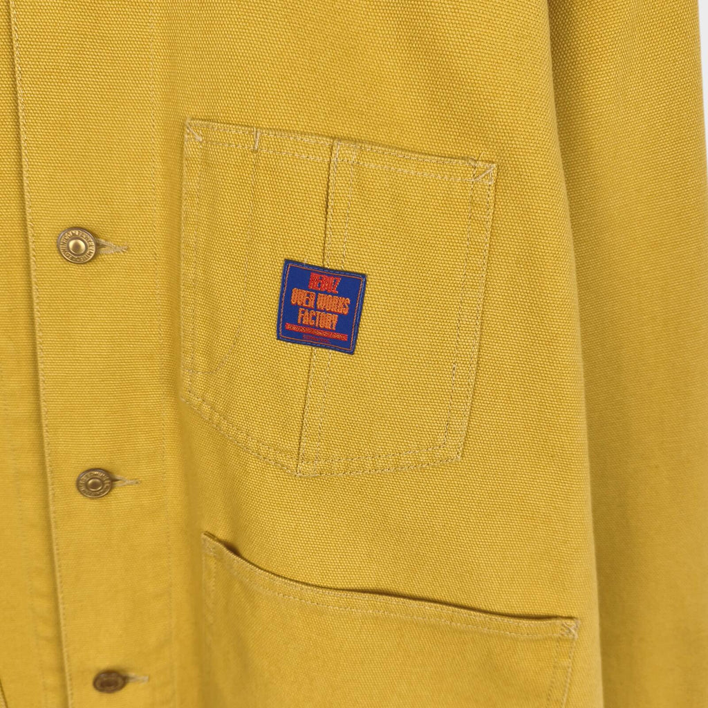 EDWIN Overworks Factory Men's Yellow Duck Cotton Oversized Fit Chore Jacket