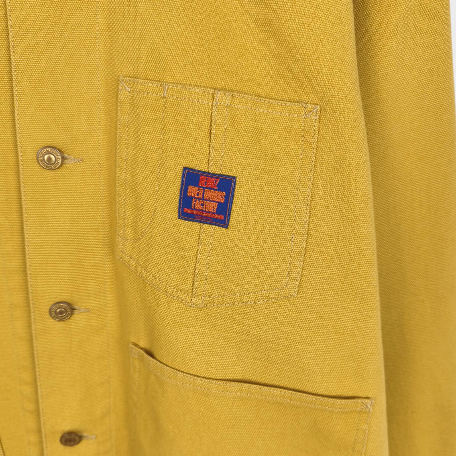 EDWIN Overworks Factory Men's Yellow Duck Cotton Oversized Fit Chore Jacket