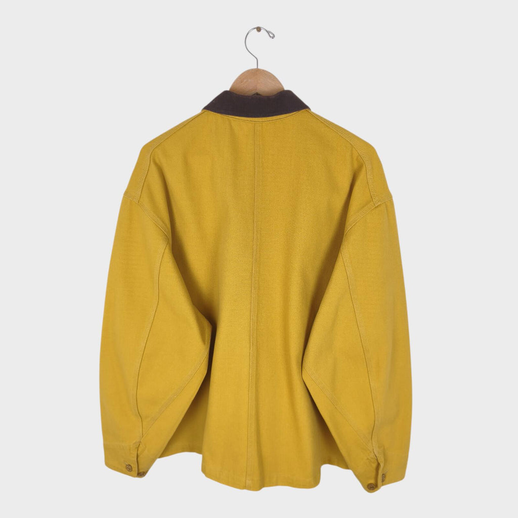 EDWIN Overworks Factory Men's Yellow Duck Cotton Oversized Fit Chore Jacket