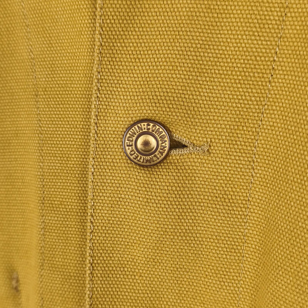 EDWIN Overworks Factory Men's Yellow Duck Cotton Oversized Fit Chore Jacket
