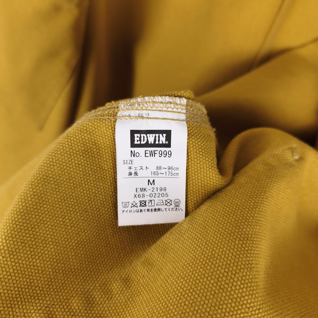 EDWIN Overworks Factory Men's Yellow Duck Cotton Oversized Fit Chore Jacket