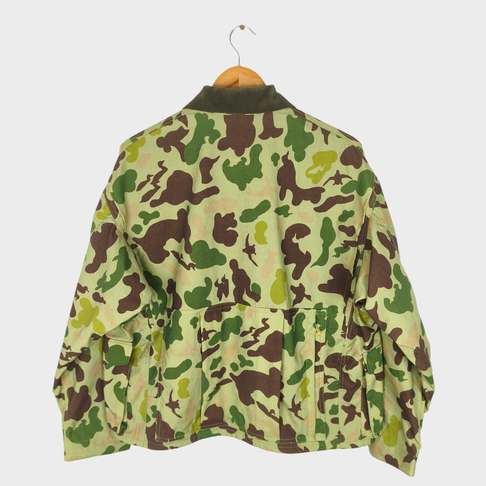 BEAMS PLUS Men's Green Camo Fish Hunting Jacket