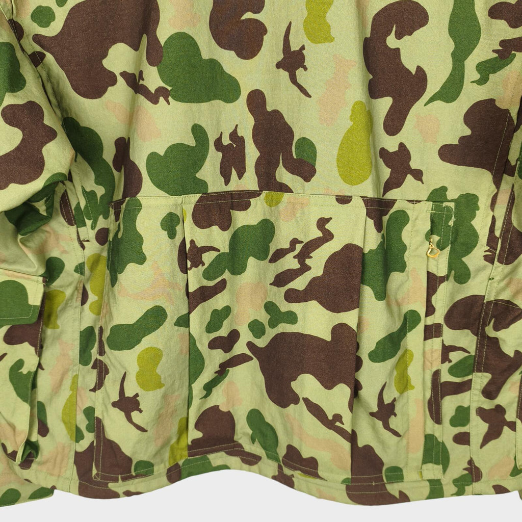 BEAMS PLUS Men's Green Camo Fish Hunting Jacket