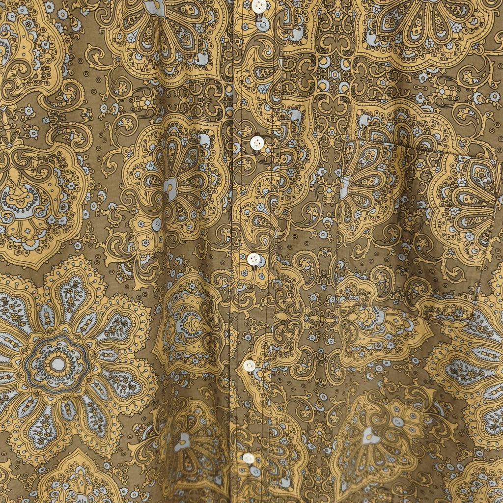 BEAMS PLUS Men's Paisley Print Button Down Collar Vacation Shirt