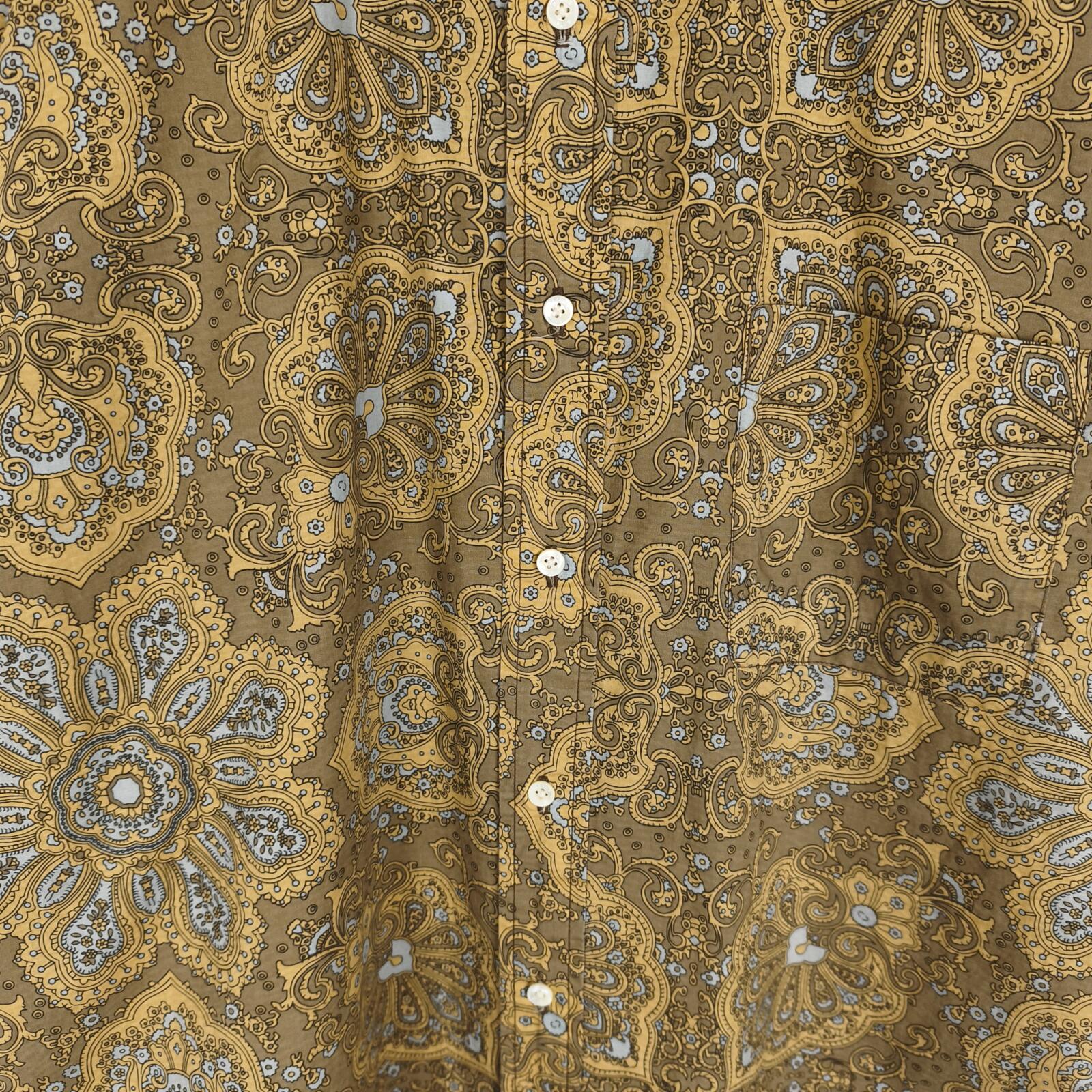 BEAMS PLUS Men's Paisley Print Button Down Collar Vacation Shirt