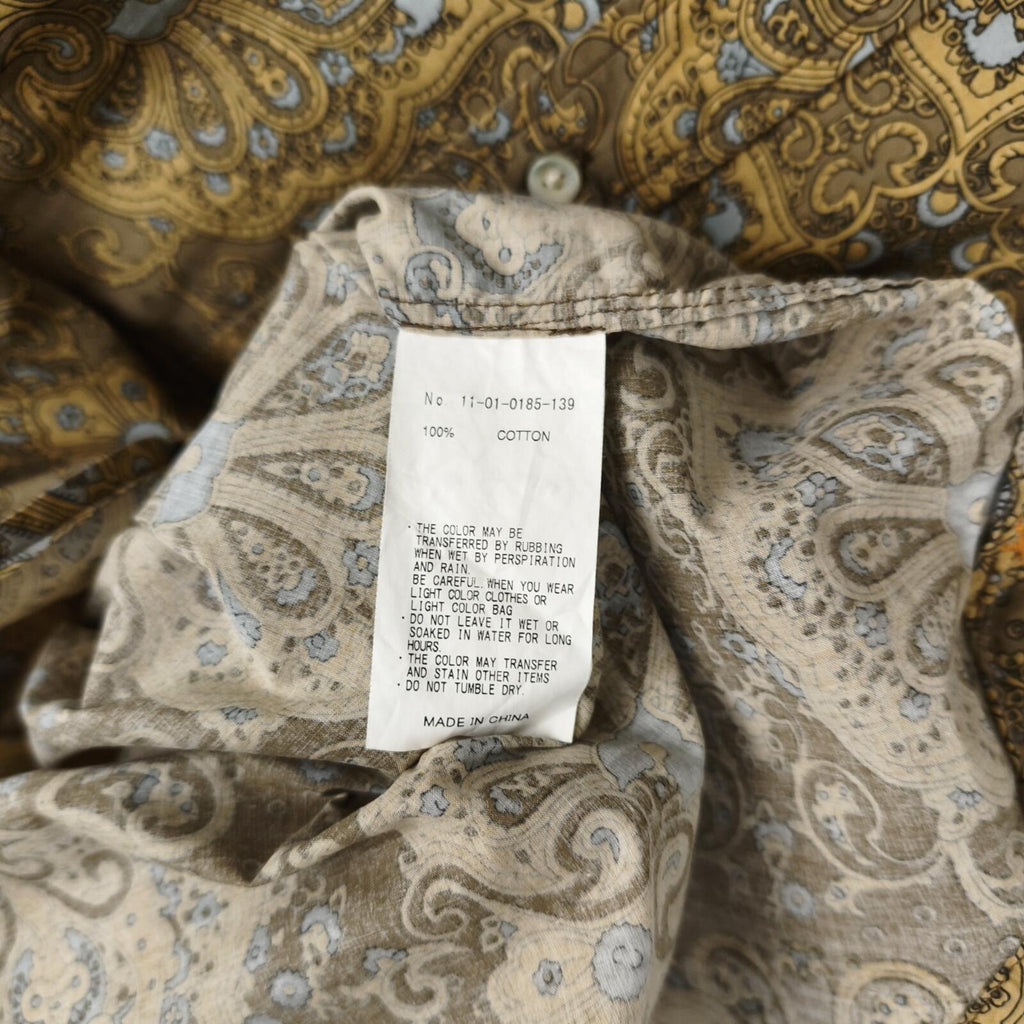 BEAMS PLUS Men's Paisley Print Button Down Collar Vacation Shirt
