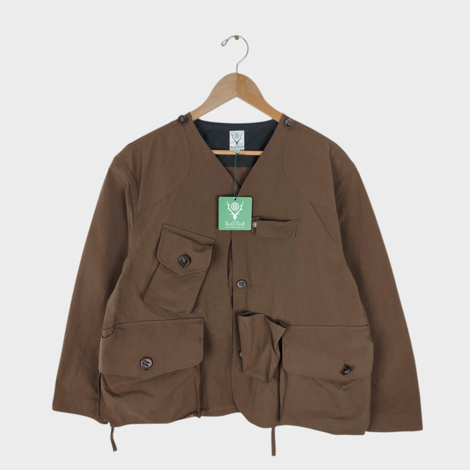 SOUTH2 WEST8 Men's Made in Japan Brown Tenkara Fishing Jacket