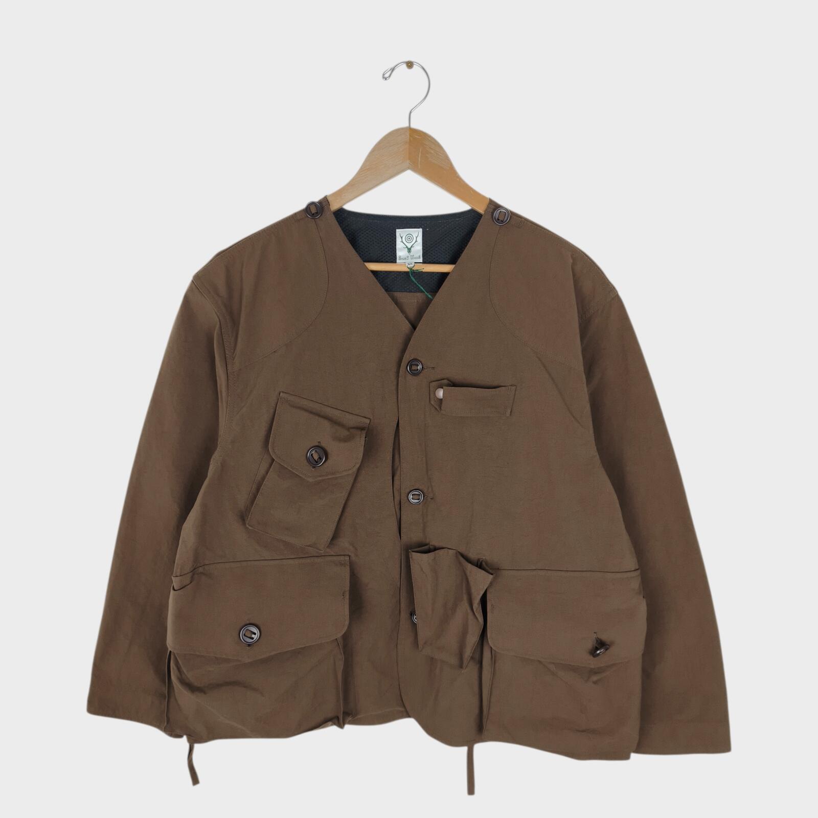 SOUTH2 WEST8 Men's Made in Japan Brown Tenkara Fishing Jacket