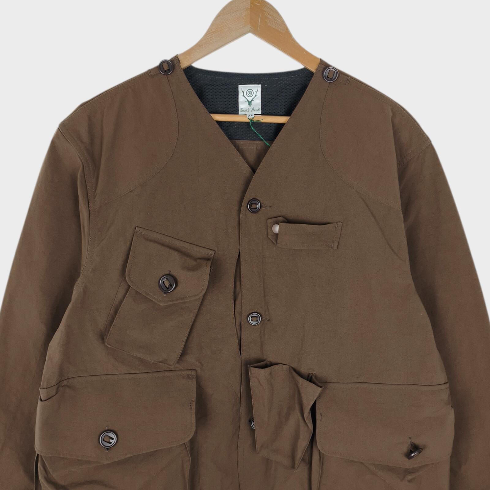 SOUTH2 WEST8 Men's Made in Japan Brown Tenkara Fishing Jacket