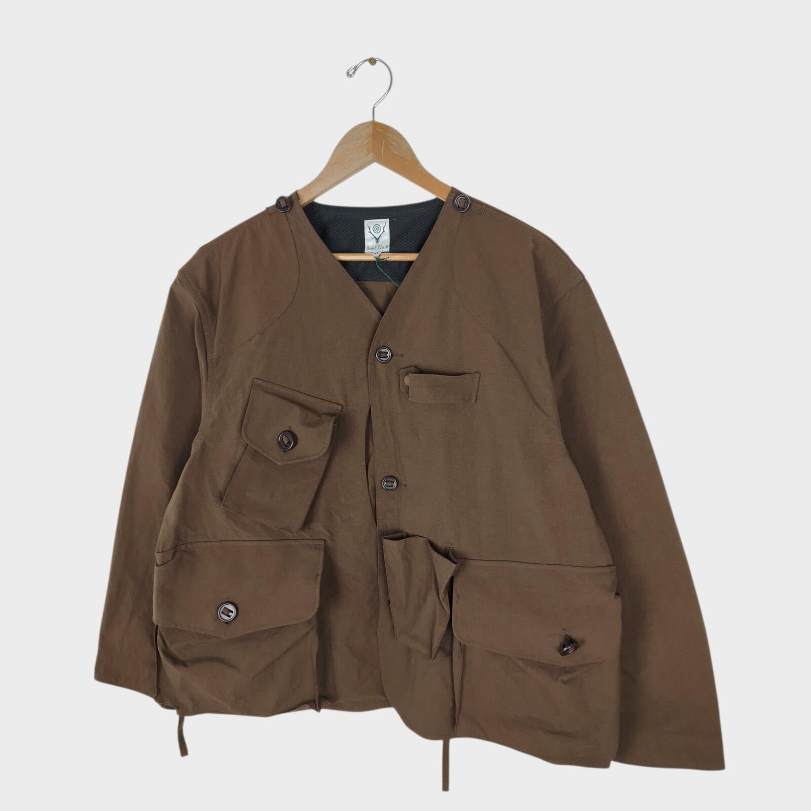 SOUTH2 WEST8 Men's Made in Japan Brown Tenkara Fishing Jacket