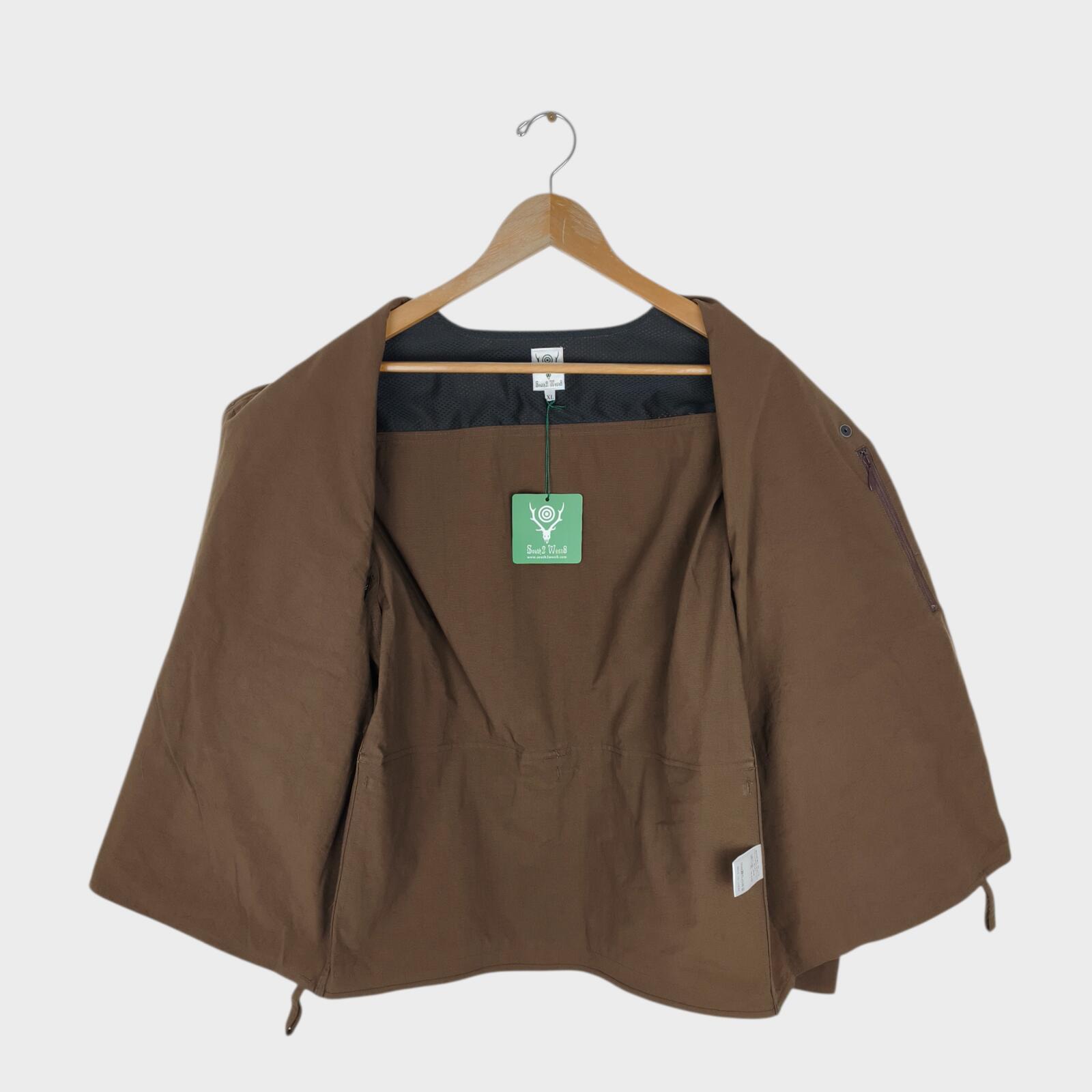 SOUTH2 WEST8 Men's Made in Japan Brown Tenkara Fishing Jacket