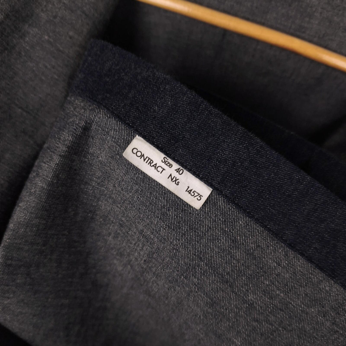 BUZZ RICKSON Men's Made in Japan WW2 USN Blue Denim Shawl Collar Chore Jacket