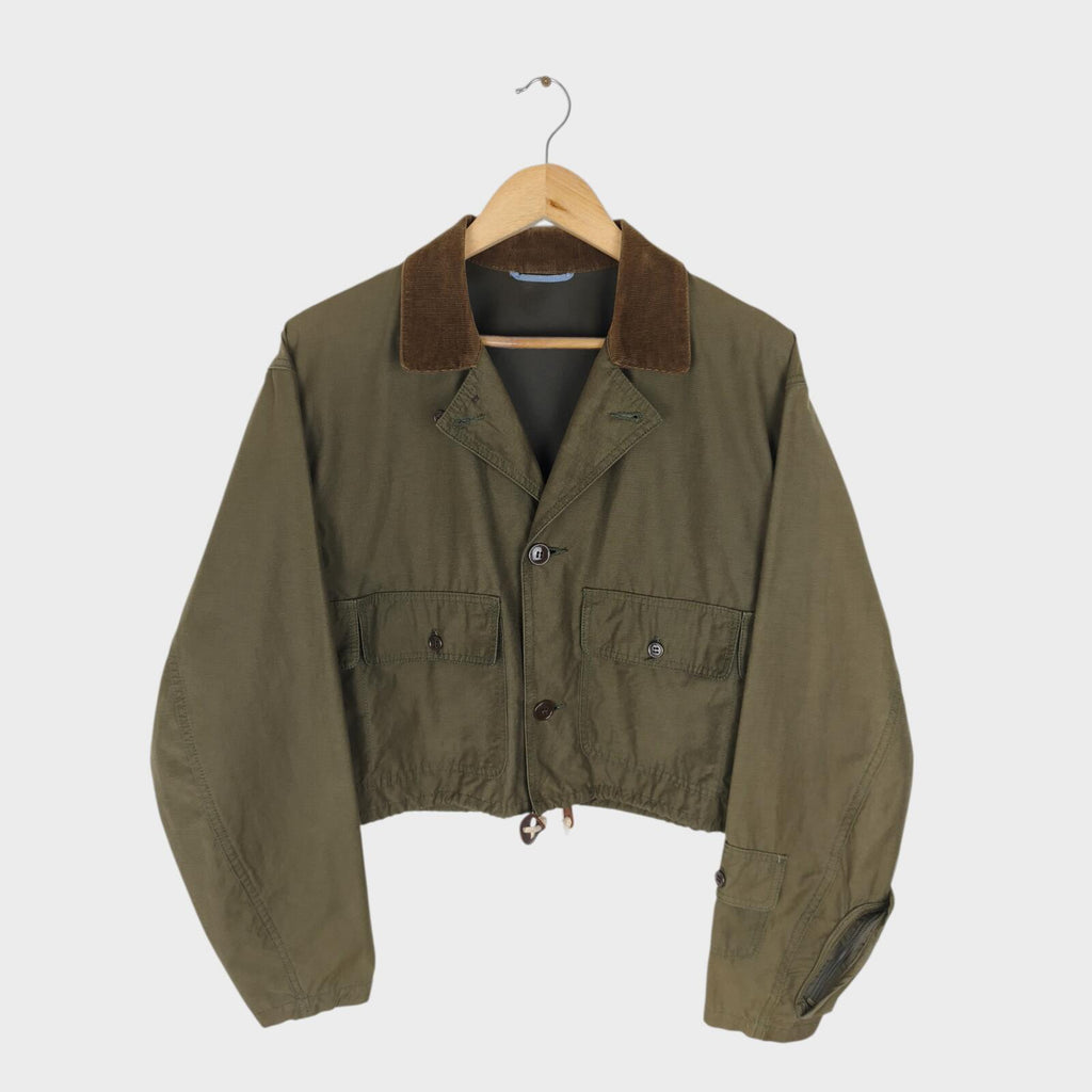 KENNETH FIELD Men's Cotton/Nylon Khaki Cropped Wading Fishing Jacket