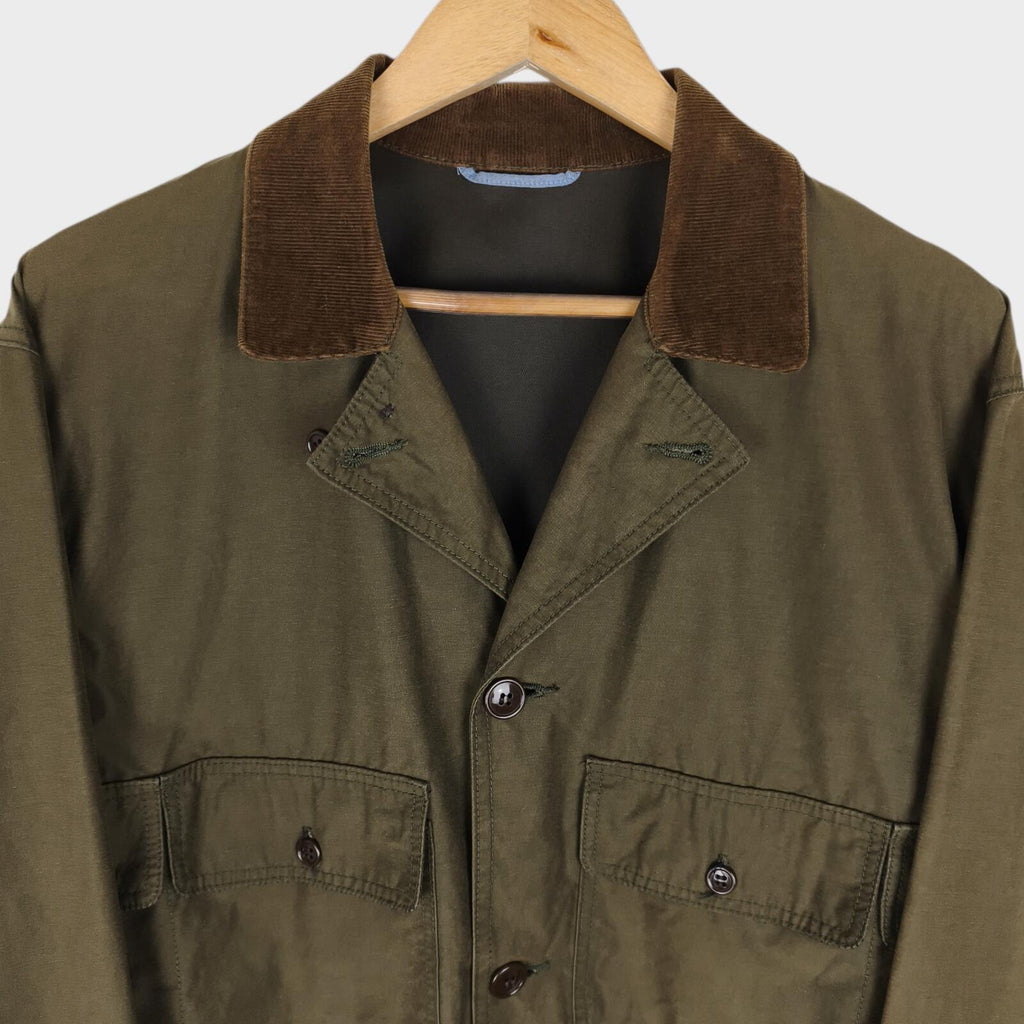 KENNETH FIELD Men's Cotton/Nylon Khaki Cropped Wading Fishing Jacket